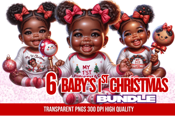 Evaluating the Baby Girl's First Christmas PNG Bundle for Holiday Crafting Projects