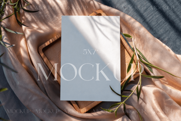 Rustic 5x7 Invitation Mockup: A Designer’s Essential Tool