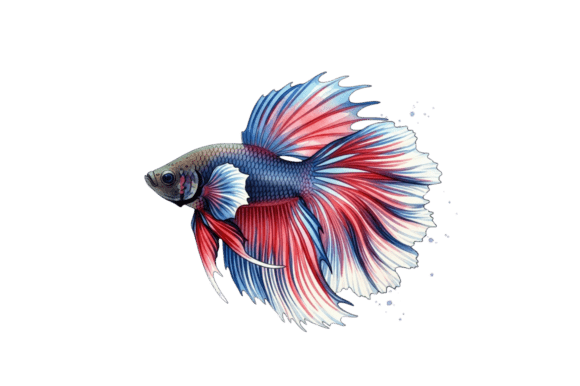 Vibrant Betta Fish Tropical Fish Art: A Splash of Color for Creative Projects